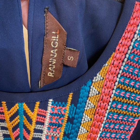 Ranna Gill "Blue Atoll" tank Anthro size small - Picture 5 of 8